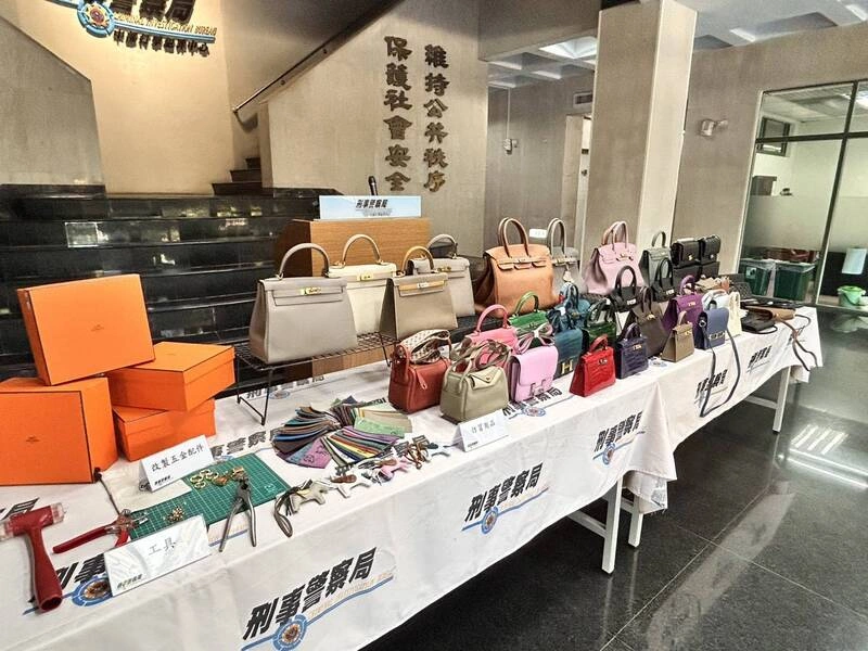 刑事局破獲精品仿冒工廠　查獲相關證物