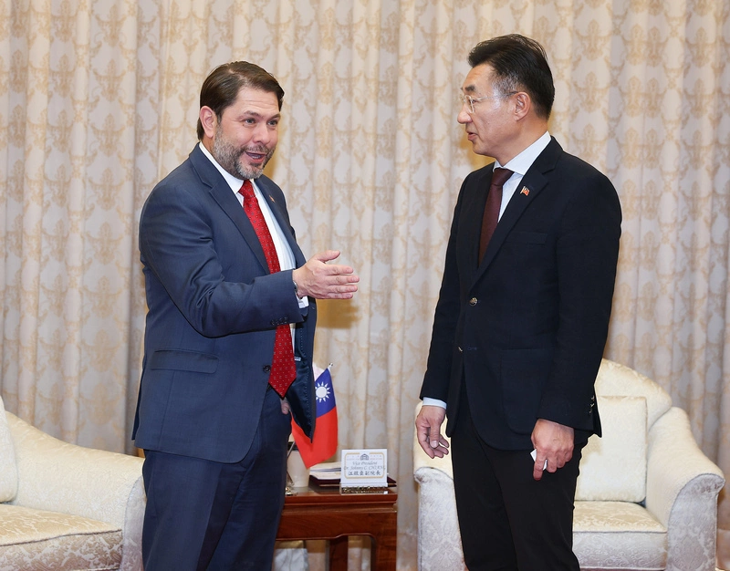 江啟臣接見美參議員加勒戈