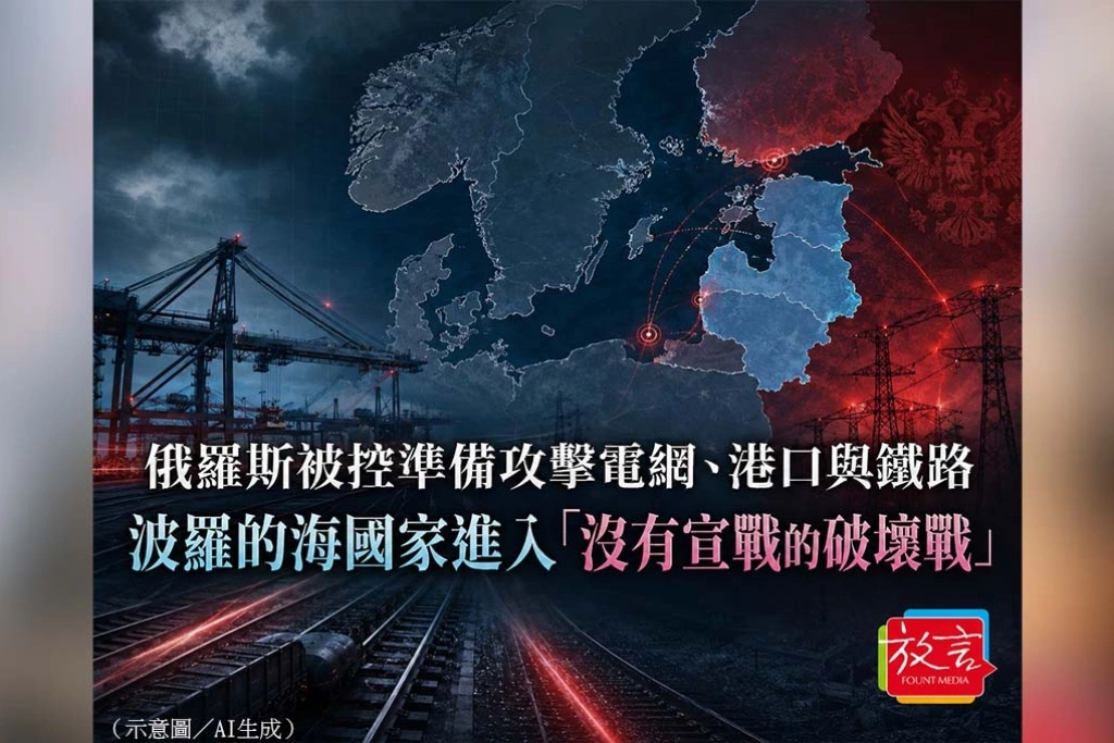 《放．新聞／世界要聞》俄羅斯被控準備攻擊電網、港口與鐵路　波羅的海國家進入「沒有宣戰的破壞戰」