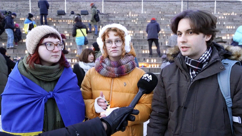 烏俄戰爭四週年赫爾辛基點燭  青年籲國際勿忘