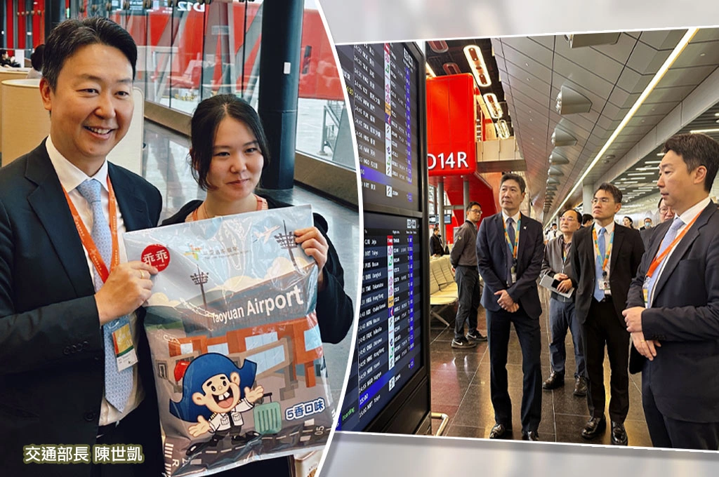 桃園機場第三航廈邁向啟用關鍵階段！交長陳世凱視察北登機廊廳試營運 勉勵一線同仁精進服務、迎接年底正式啟用