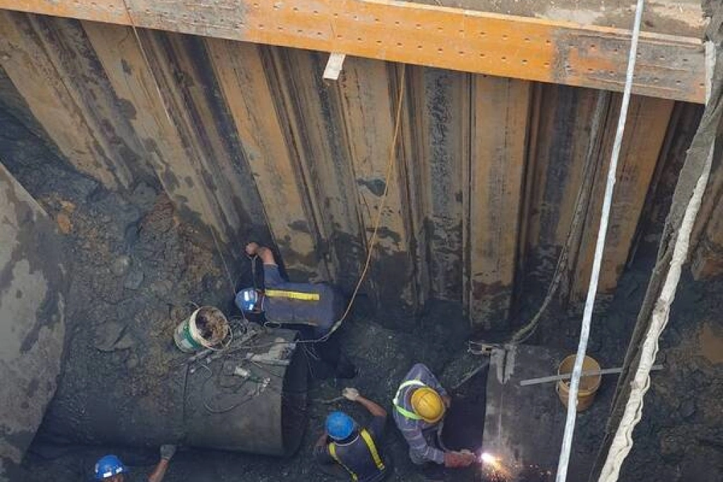 淡北道路施工挖破管線　台水搶修後恢復供水