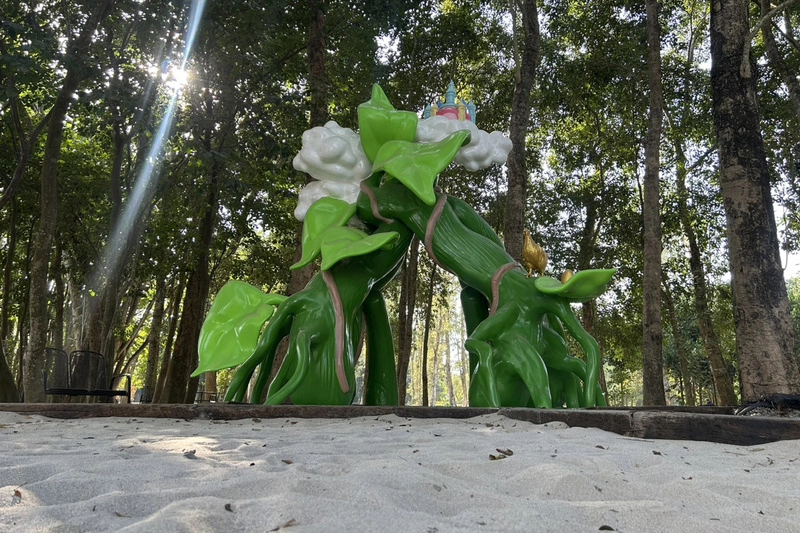 台南水道博物館新裝置藝術「豆藤冒險」