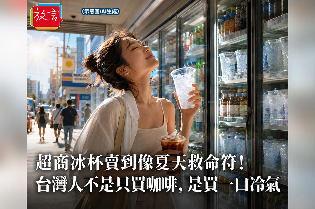 超商冰杯賣到像夏天救命符！台灣人不是只買咖啡，是買一口冷氣