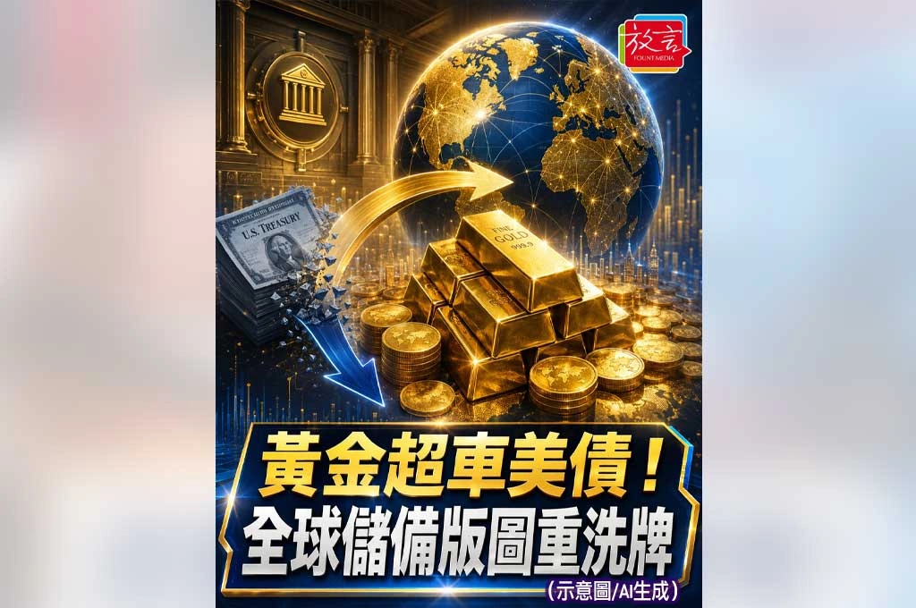 黃金取代美債成全球最大準備資產？市場信任正在重新洗牌