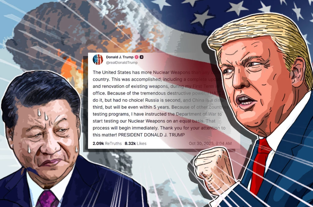 【政軍杰論】川普拋恢復核試爆 意在施壓中國裁減核武