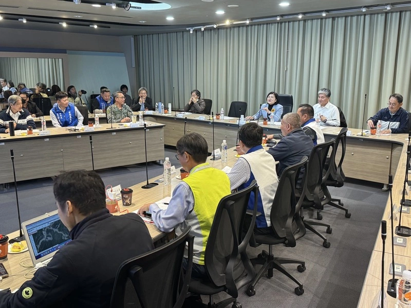 草嶺堰塞湖跨縣市聯防會議　張麗善主持