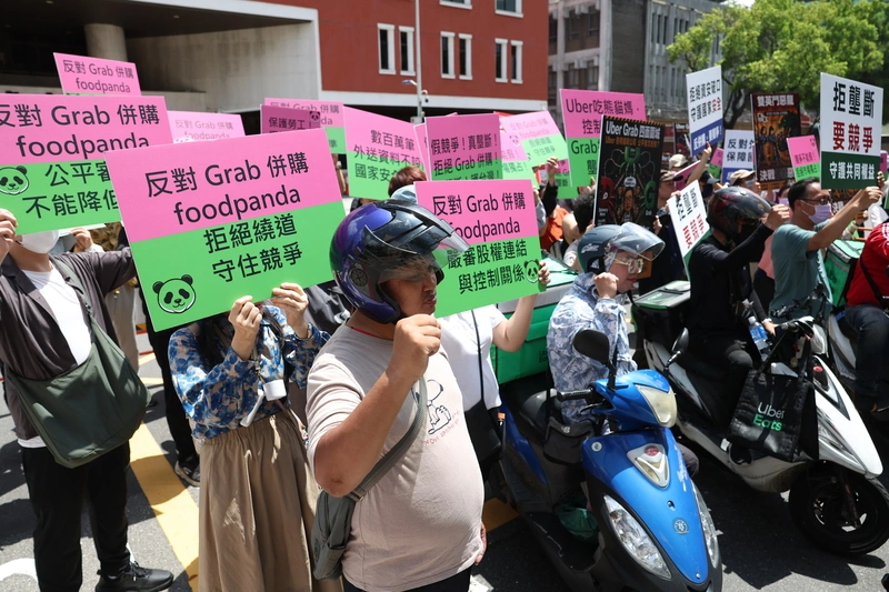 外送工會赴公平會陳情　反對Grab併foodpanda