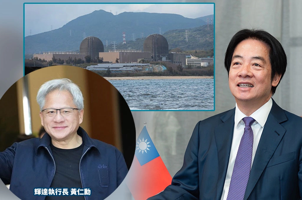 黃仁勳頻喊台灣需要更多能源！賴清德喊話邀參訪發電廠　他笑回：會非常感激、很榮幸