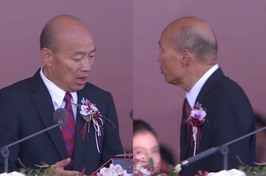 韓國瑜任慶籌會主委「出槌一籮筐」!國慶場合「告洋狀」抹黑、誤念總統講稿「典禮暫停數秒」超尷尬