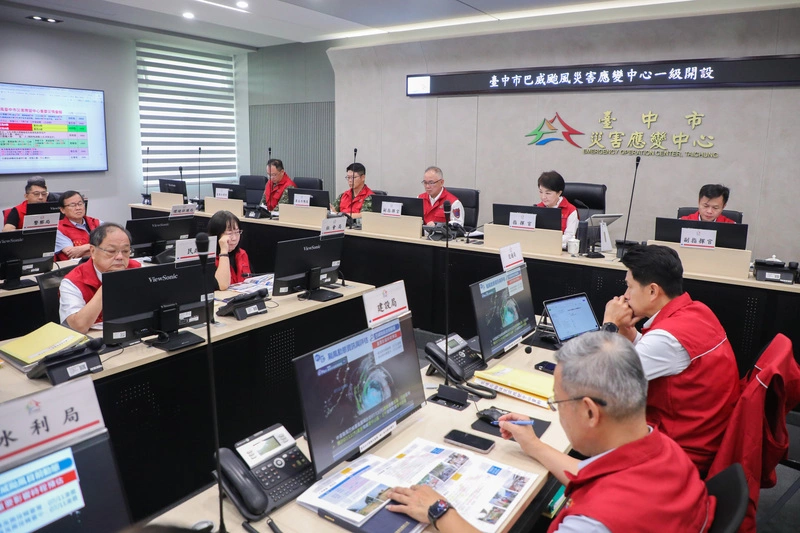 颱風巴威逼近台中一級開設 山區保全戶傍晚前撤離