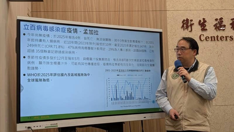 赴立百病毒流行地區　羅一鈞籲勿吃2類食物