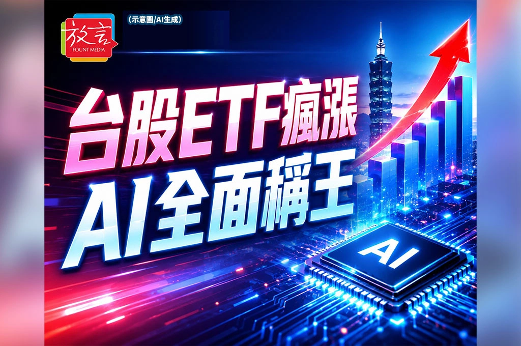 台股ETF上半年成績單出爐 十檔規模翻倍、00935報酬115%奪冠 AI主題全面制霸
