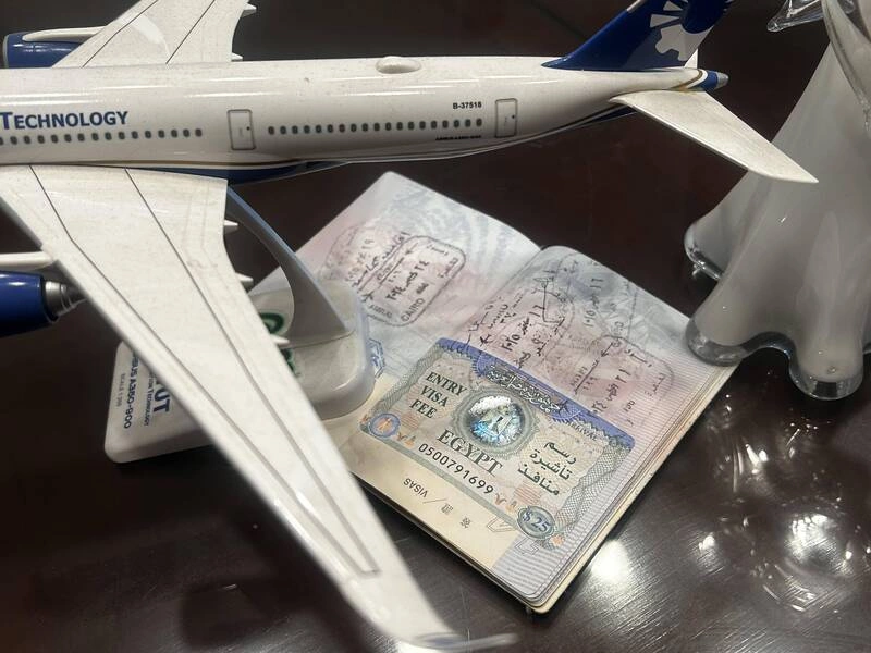 埃及落地簽證貼紙