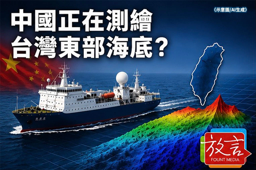 中國正在測繪台灣東部海底？外媒揭北京最新動作　專家：這是潛艦戰場準備