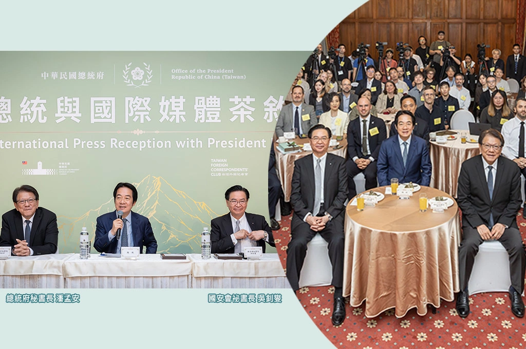 賴清德端午茶敘外媒：主權在民這條路，台灣走了三十年