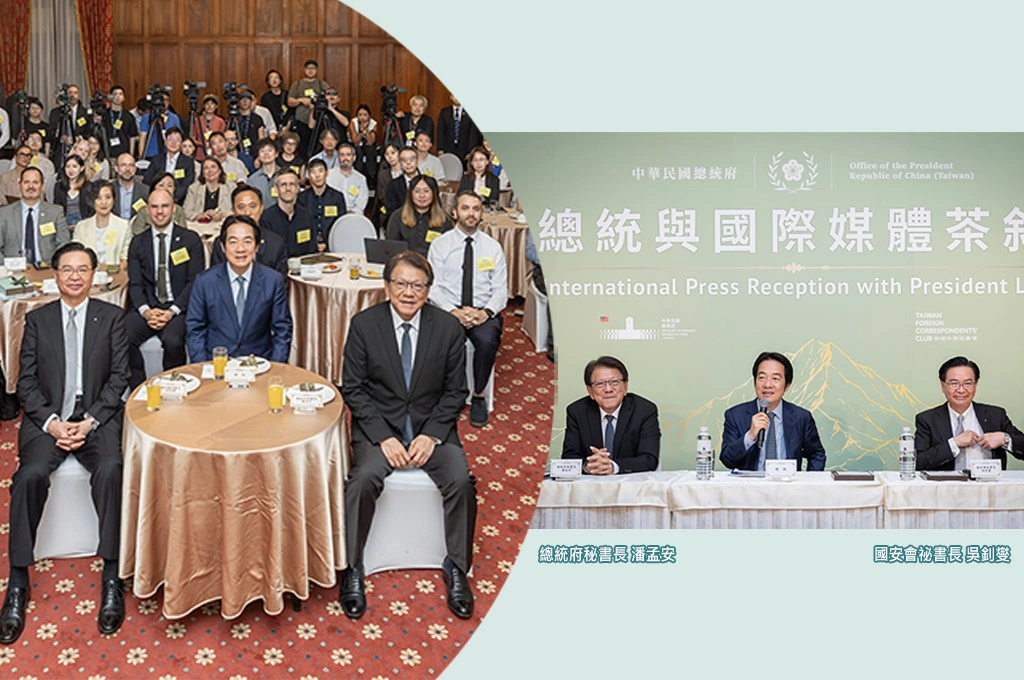 賴清德端午茶敘外媒:主權在民這條路,台灣走了三十年