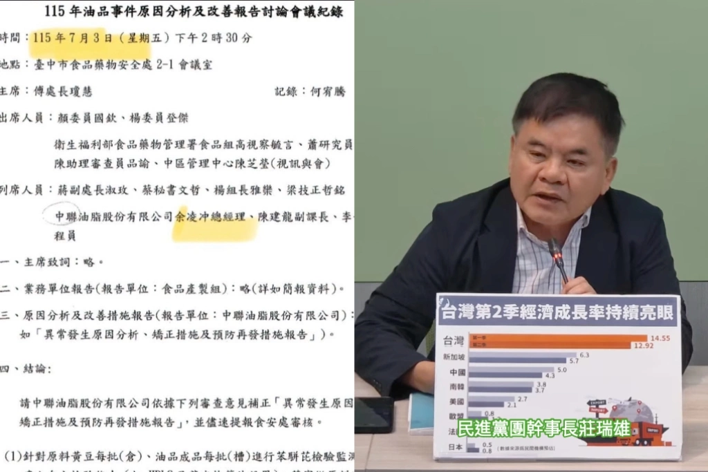 盧秀燕雙標！中聯總經理出席衛福部會議前夕「先列席中市府會議」...莊瑞雄：為政治鬥爭操作太明顯