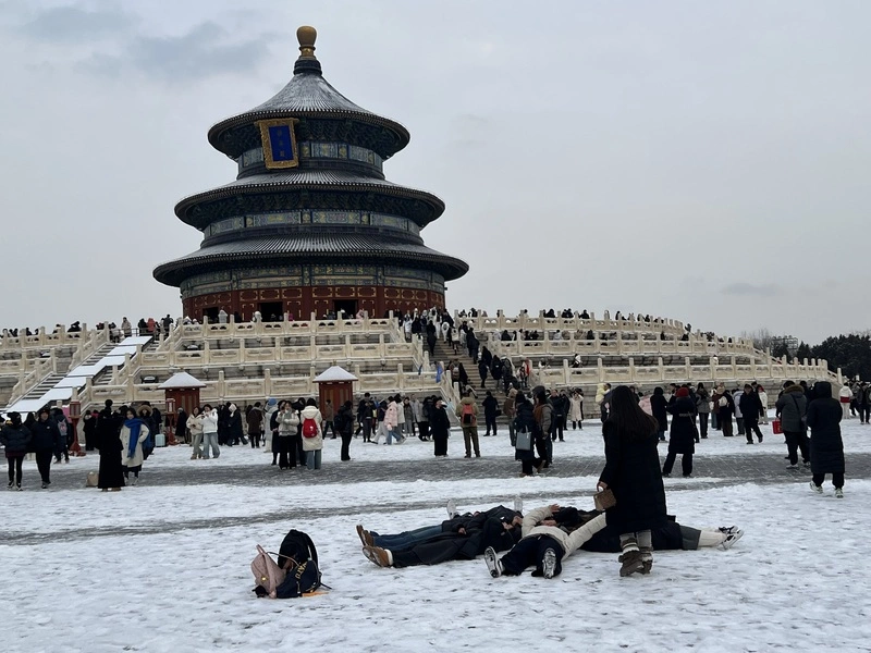 北京下起2026年首場雪（2）