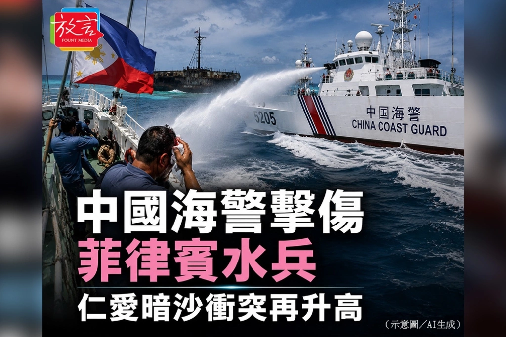 中國海警擊傷菲律賓水兵　仁愛暗沙衝突再升高