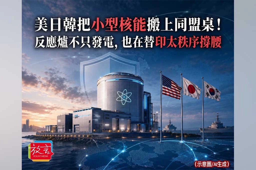 《放. 新聞／世界要聞／能源安全》美日韓把小型核能搬上同盟桌！反應爐不只發電，也在替印太秩序撐腰