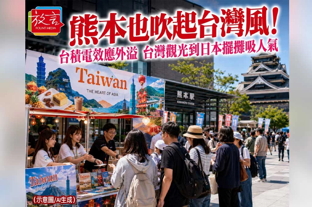 熊本也吹起台灣風！台積電效應外溢　台灣觀光到日本擺攤吸人氣