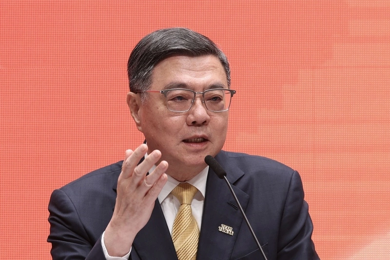 卓榮泰出席行政院會後記者會（1）