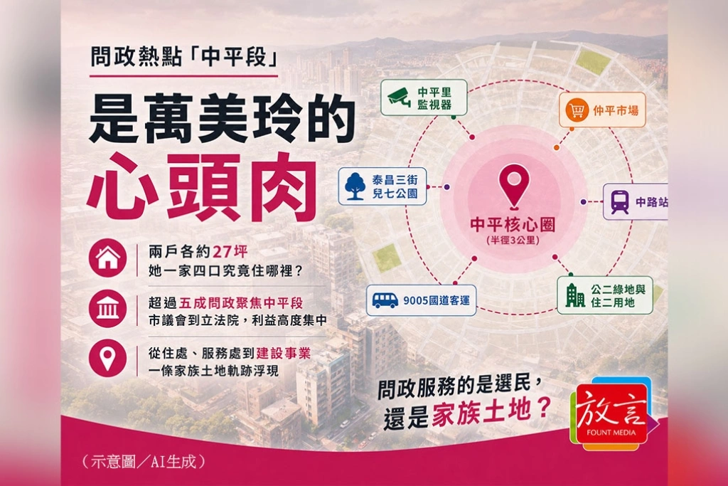 【豁然開朗】問政熱點「中平段」是萬美玲的心頭肉