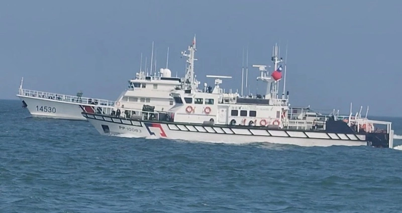 中國海警侵擾金門水域　海巡併航監控