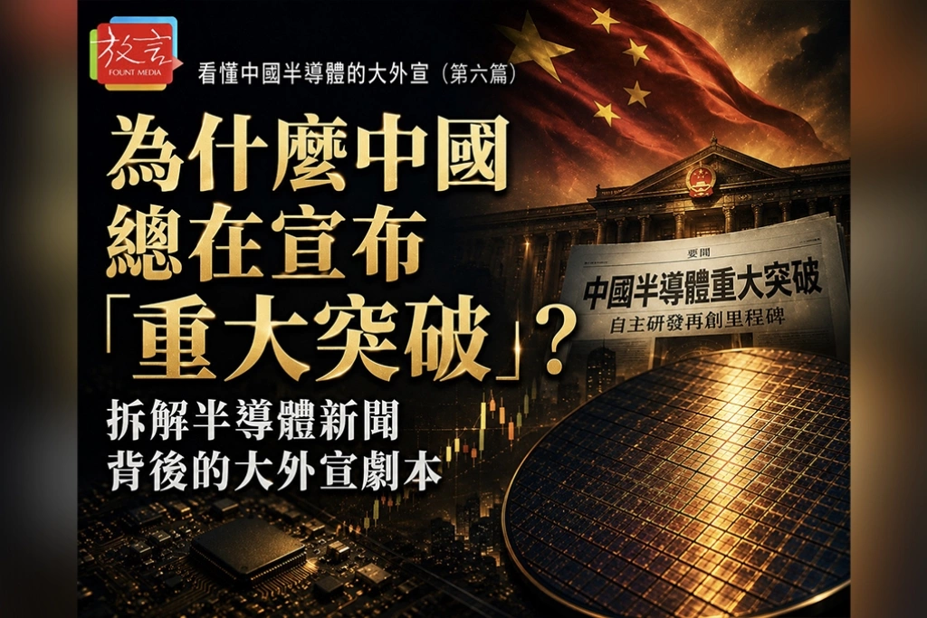《看懂中國半導體的大外宣六》為什麼中國總在宣布「重大突破」？  拆解半導體新聞背後的大外宣劇本