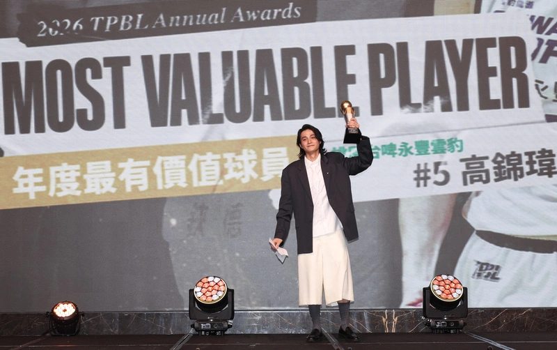 TPBL高錦瑋奪年度MVP　傳遞正向訊息鼓勵小朋友追夢