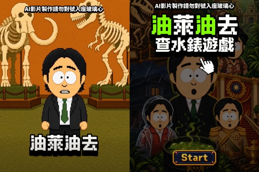 藍青年軍「冒用賴清德聲音」二度製作影片！總統府：民主社會可以諷刺、但不能變造聲音政治攻擊！