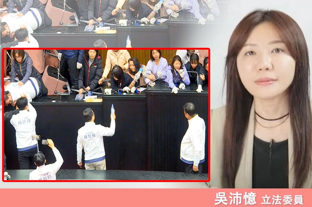 藍委國會評鑑得特優？吳沛憶批「自己創獎反罷免」！憶藍白亂刪預算「還暴力對待綠委」：被潑水、挨打、遭踹…嘆「一生遇到最野蠻的行徑」：媽媽還打電話怒問「怎麼不還手？」