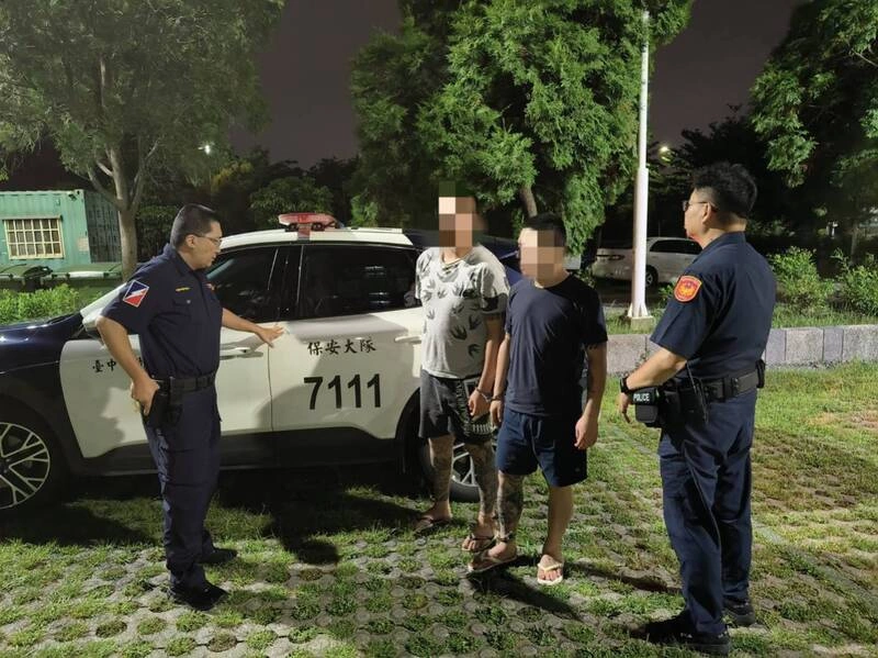 台中警盤查車燈故障車輛　查獲毒品及通緝犯