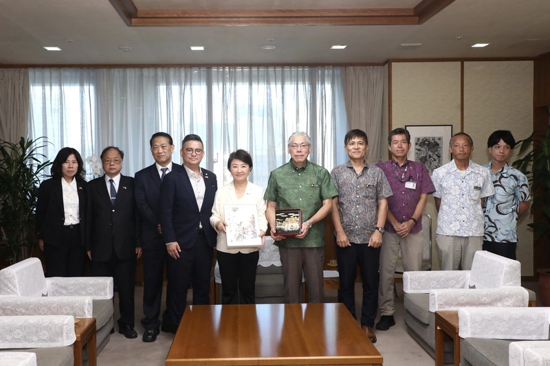 盧秀燕率台中團隊拜會沖繩縣政府　盼深化兩地多領域合作