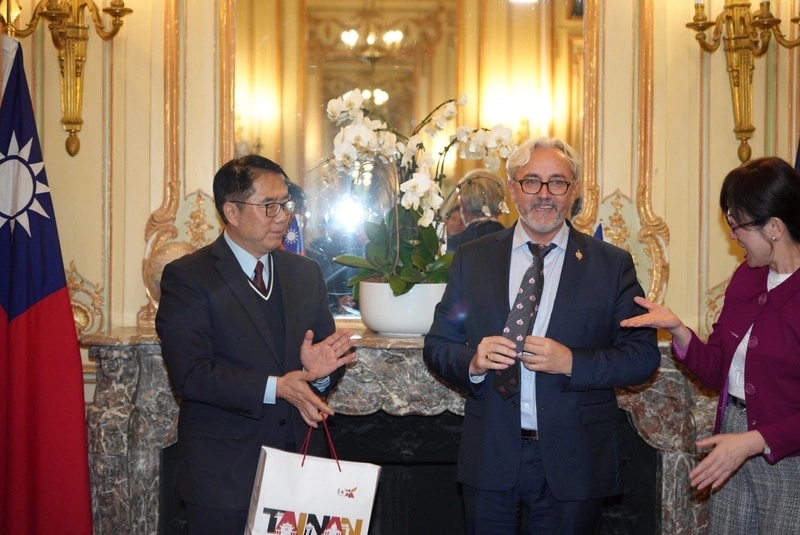 黃偉哲訪法　會晤友台國會議員