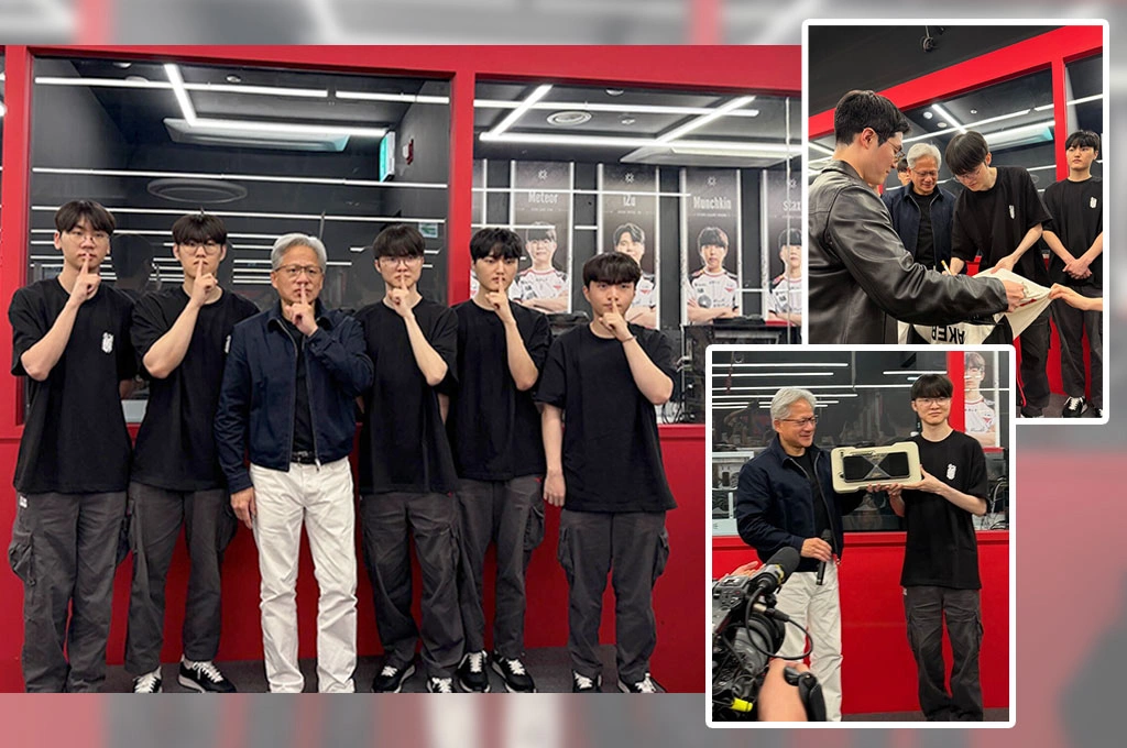 黃仁勳訪韓首站直奔T1見Faker！網友翻出昔日節目神預言　笑喊：終於可以吃飽了