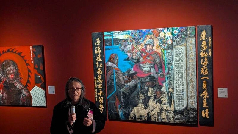 鏟子超人入畫 洪根深個展探索923啟示