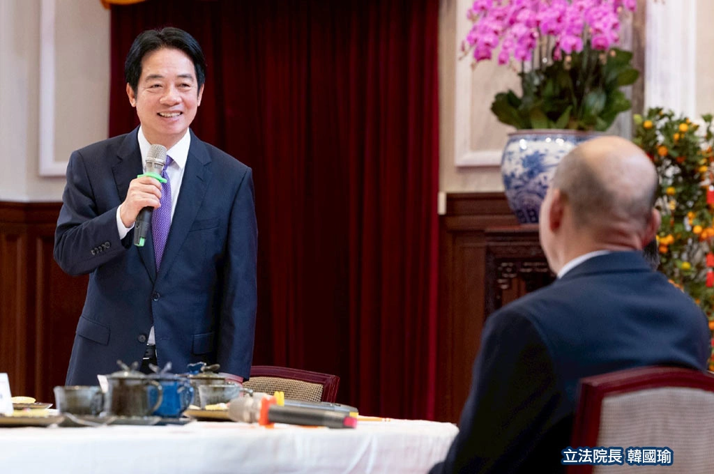 韓國瑜指賴清德願赴立院做國情報告...總統府：總統感謝韓院長邀請「願在合乎憲政下前往」