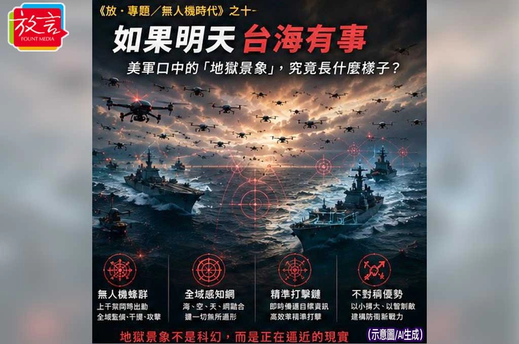 《放．專題／無人機時代》之十一 如果明天台海有事 美軍口中的「地獄景象」，究竟長什麼樣子？
