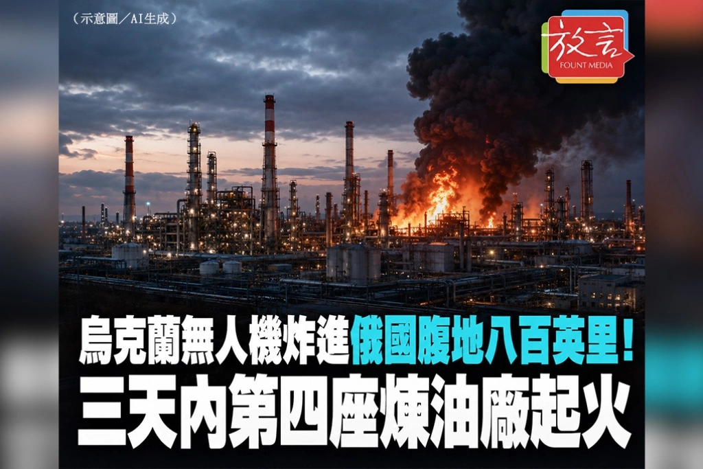 烏克蘭無人機深入俄國腹地800英里！三天炸燃第四座煉油廠　愛國者攔截彈卻只剩去年四成