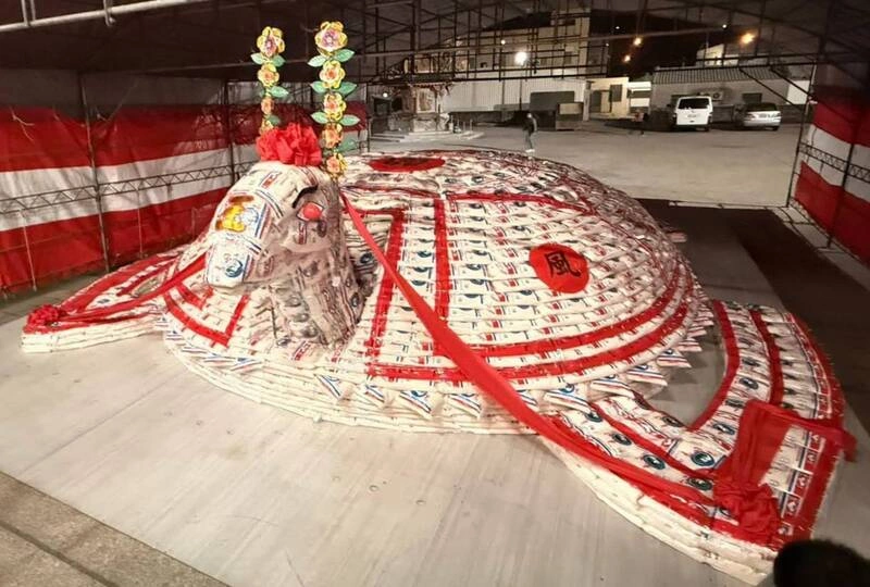 澎湖天后宮米包龜開光  信眾為縣長陳光復祈福