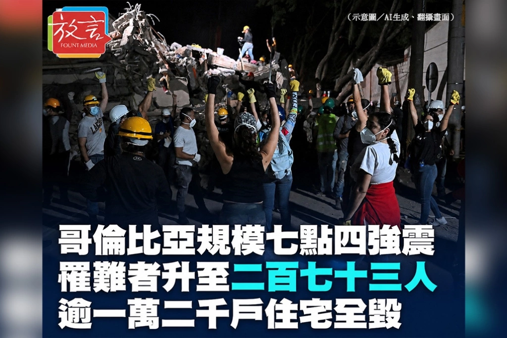 哥倫比亞規模7.4強震罹難者升至273人！逾1.2萬戶住宅全毀　政府啟動最高4.5億美元重建貸款