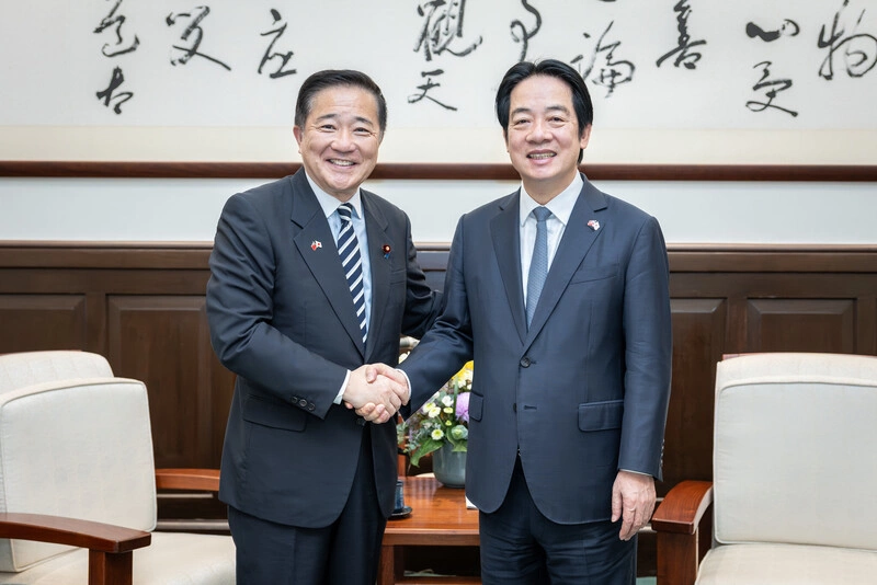 總統接見日本前首相補佐官　盼共同打造民主供應鏈