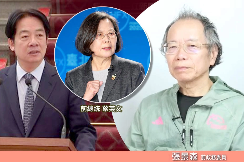 賴清德民調下滑「綠營2028推派其他人」？張景森指「民進黨不應挑戰賴總統」：要支持、幫助連任！直言：當初反對賴清德挑戰蔡英文、現在也反對有人挑戰賴
