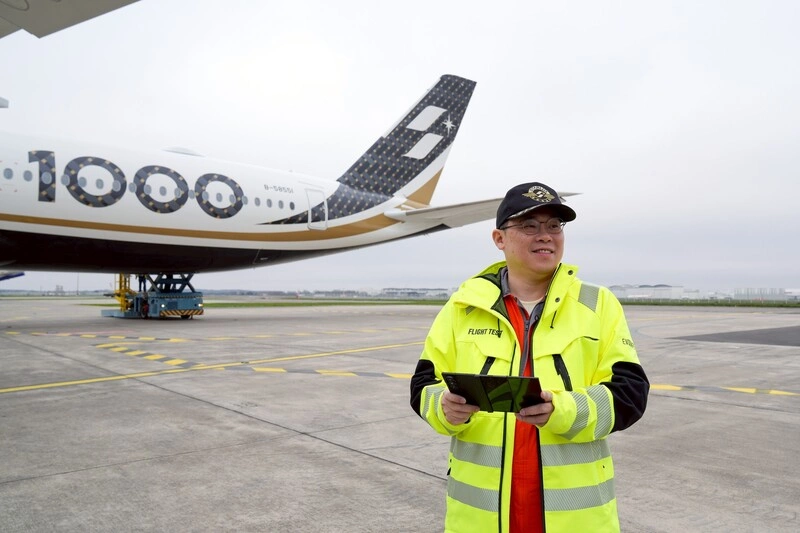 星宇首架A350-1000交機　張國煒親駕返台