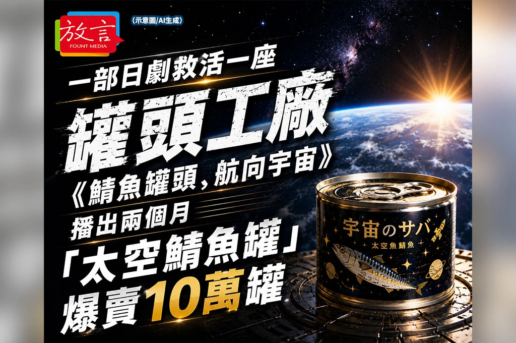一部日劇救活一座罐頭工廠 《鯖魚罐頭,航向宇宙》播出兩個月 「太空鯖魚罐」爆賣10萬罐