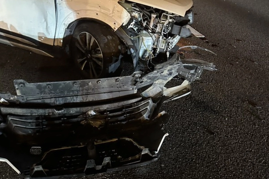 國道1號北向153.8公里多車追撞