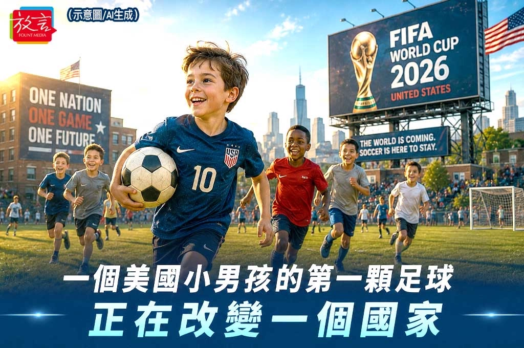 《放．新聞／世足賽》一個美國小男孩的第一顆足球　正在改變一個國家