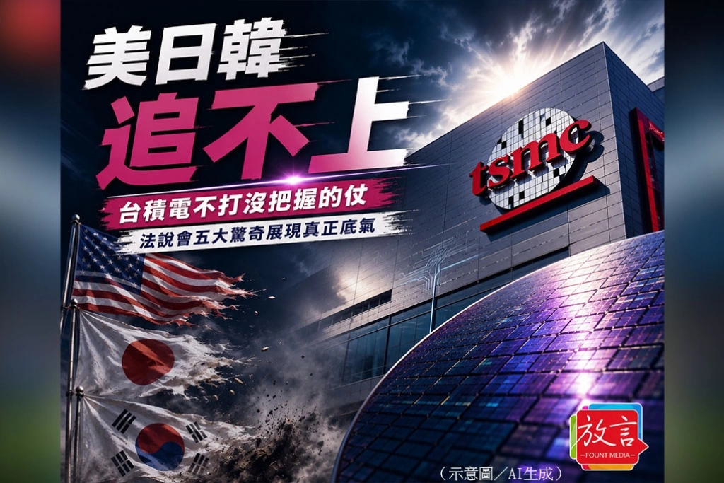 《放．新聞／追蹤分析》美日韓追趕聲中，台積電不打沒把握的仗　法說會五大驚奇展現真正底氣